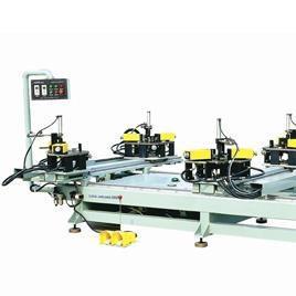 派克机器铝门窗四头立式数控挤角机 铝门窗制造的高效精准解决方案